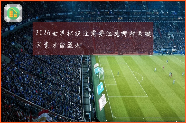 2026世界杯投注需要注意哪些关键因素才能盈利