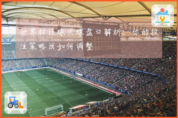 世界杯让球买球盘口解析：你的投注策略该如何调整